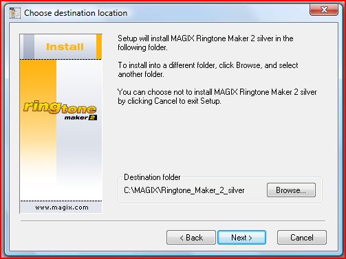 Choose the installation path (Default C:/ Drive recommended) and press the Next Button.