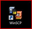 Double click the WinSCP.exe shortcut