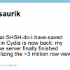Saurik`s Tweet of SHSH and ECID Grabber back and operational