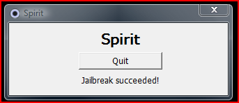 Once you click the jailbreak button you will get a jailbreak succeeded confirmation message