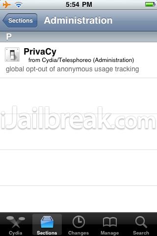 PrivaCy Cydia Tweak