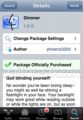 dimmer tweak iJB