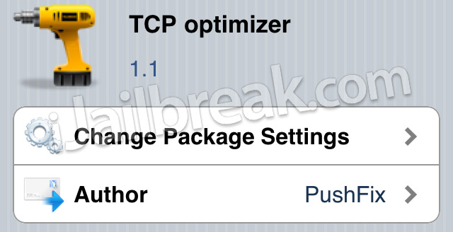 TCP Optimizer Cydia Tweak