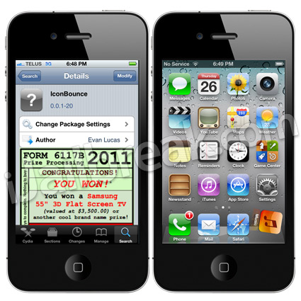 IconBounce Cydia Tweak