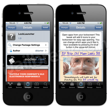 LockLauncher Cydia Tweak