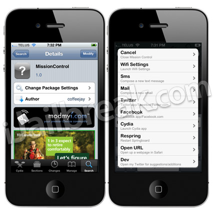 MissionControl Cydia Tweak