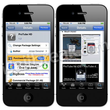 ProTube HD Cydia Tweak