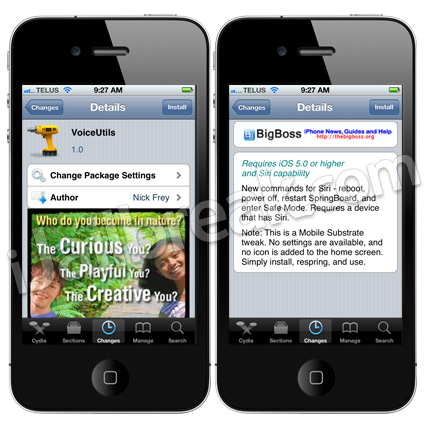 VoiceUtils Cydia Tweak