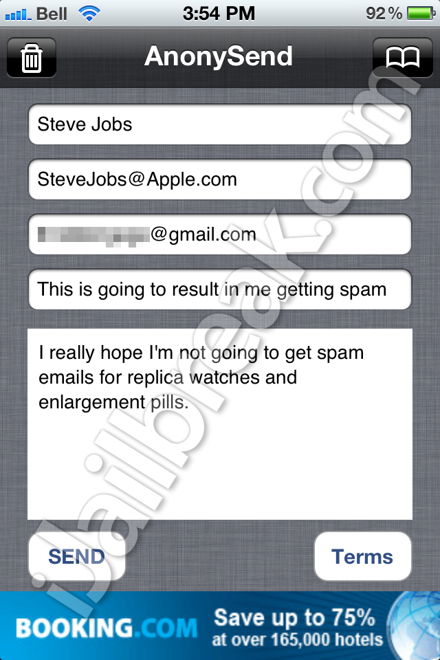 Anonysend Cydia App