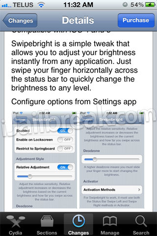 Swipebright Cydia Tweak Review