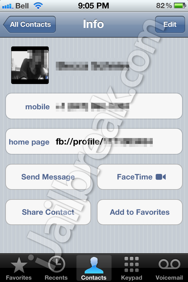 FaceTime Cydia Tweak