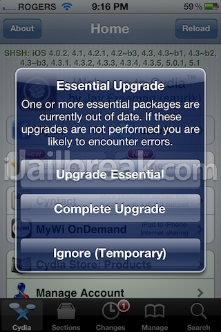 cydia 1.1.6 update how to