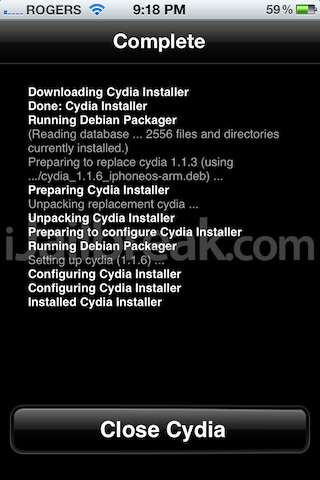 cydia 1.1.6 update how to