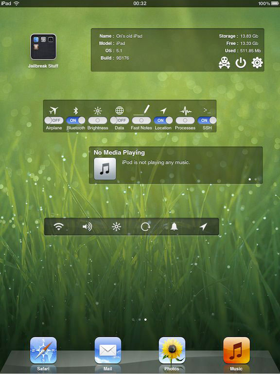 Dashboard X Cydia Tweak iPad