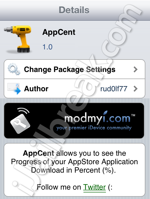 AppCent Cydia Tweak