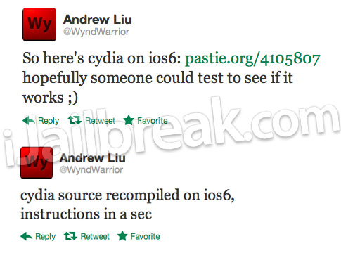 Cydia iOS 6 Beta 1
