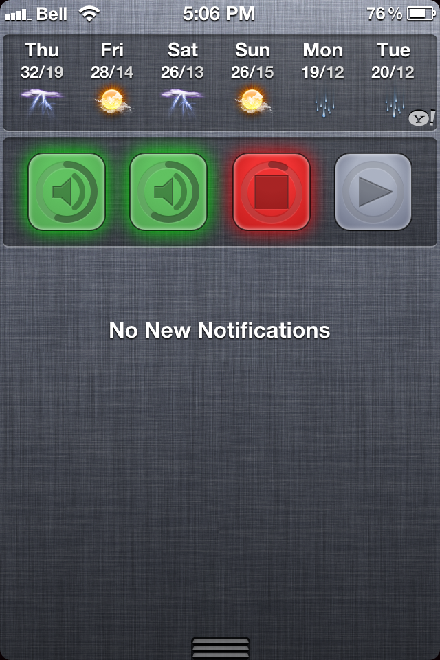 SoundPad for Notification Center Cydia Tweak