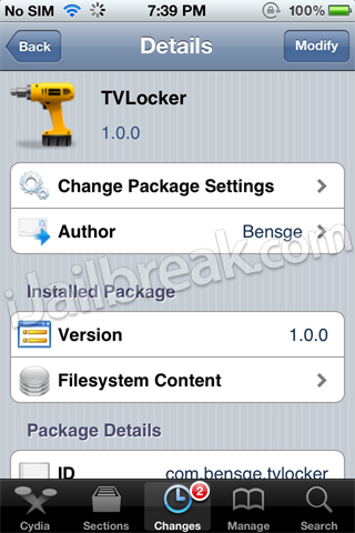 TVLocker iOS Cydia Tweak