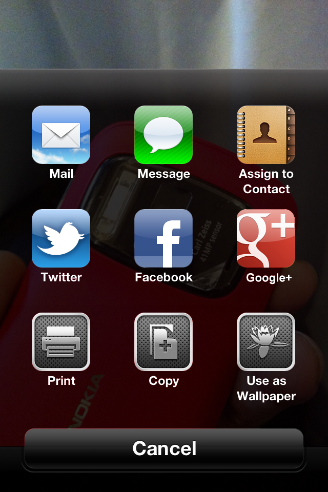 iOS 6 Photos Menu Cydia Tweak