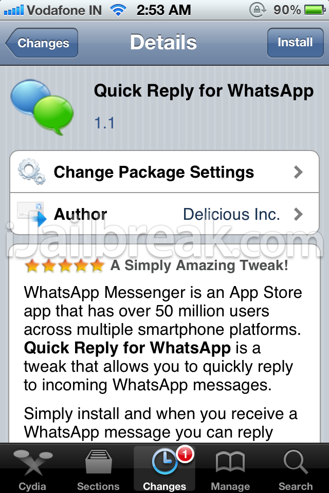 comment trouver whatsapp sur cydia