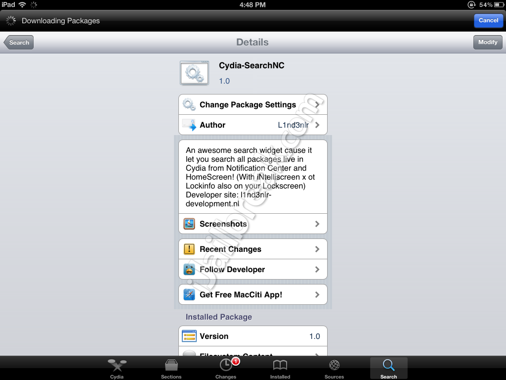 Cydia-SearchNC Cydia Tweak