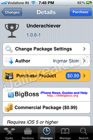 Underachiever Cydia Tweak