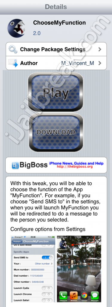 ChooseMyFunction Cydia Tweak