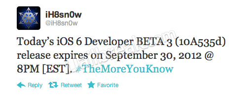iH8Sn0w iOS 6 Beta 3 Expirery Timer