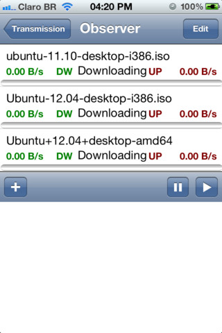 Transmission RPC iOS App Transmission RPC iOS App