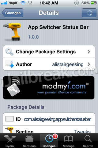 App Switcher Status Bar Cydia Tweak