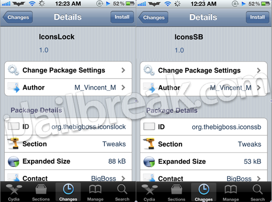 IconsLock IconsSB Cydia Tweak