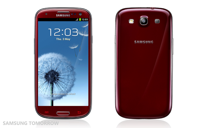 Red Samsung Galaxy S III