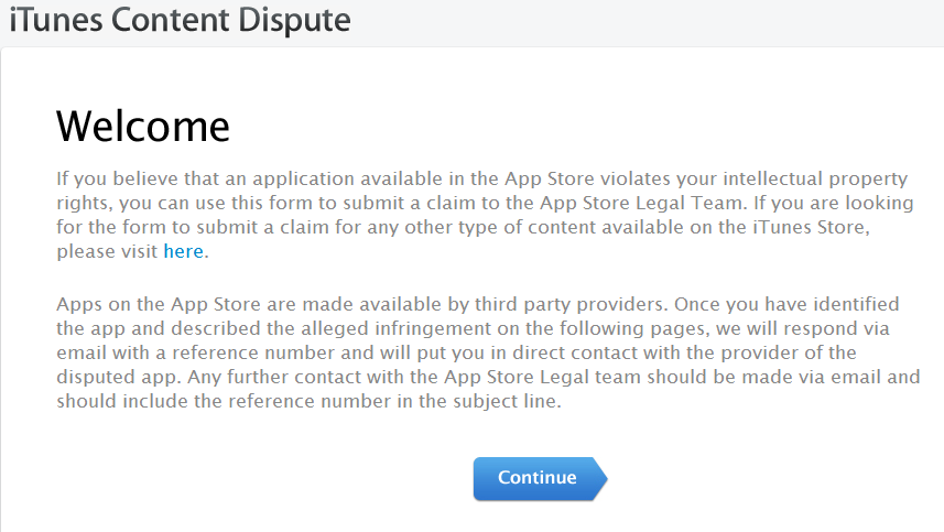 App Store Content Dispute Form Allows Users To Report Fraud