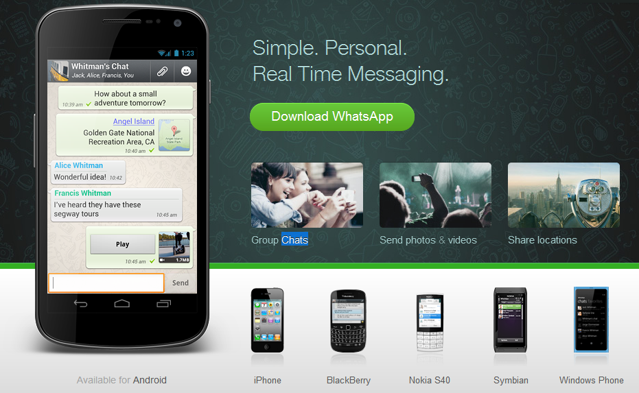 WhatsApp Released For Windows Phone