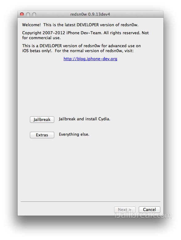 RedSn0w 0.9.13dev4 Mac OS X How To