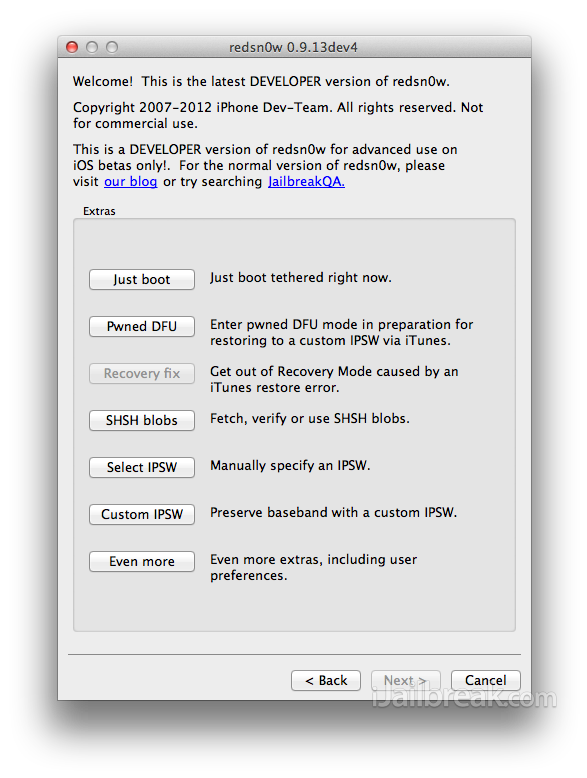 RedSn0w 0.9.13dev4 Mac OS X How To