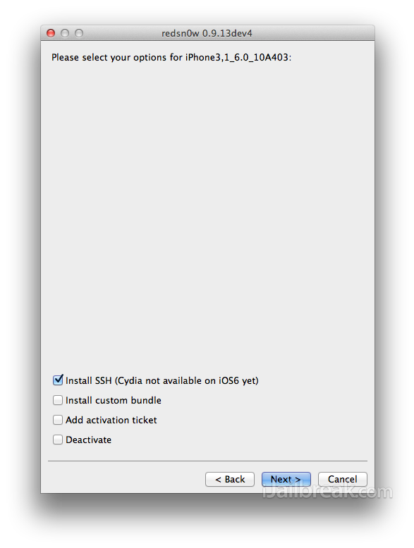 RedSn0w 0.9.13dev4 Mac OS X How To