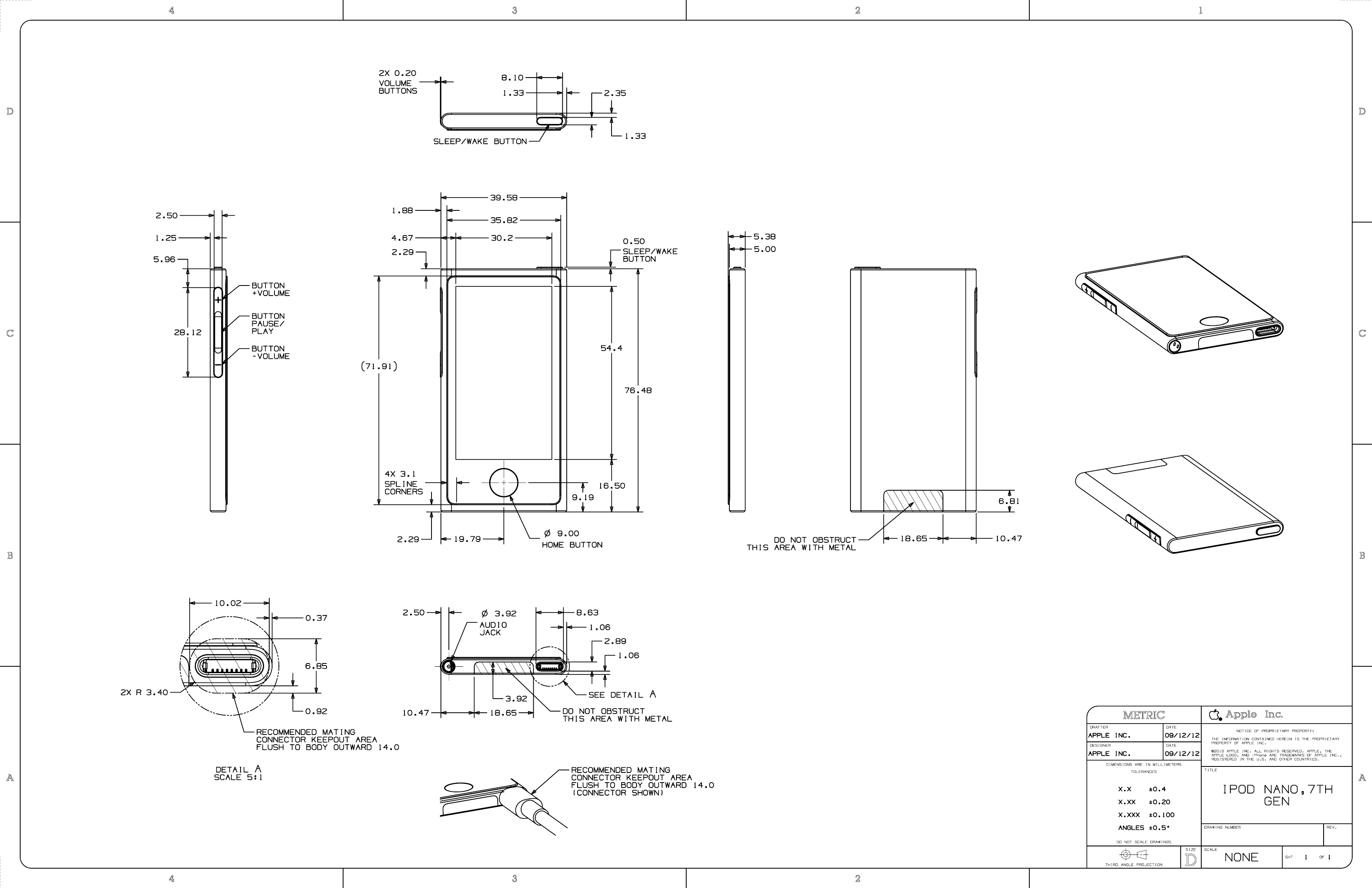 Apple Release Blueprints (PDF) For iPod Touch 5G, iPod Nano 7G Apple Release Blueprints (PDF) For iPod Touch 5G, iPod Nano 7G