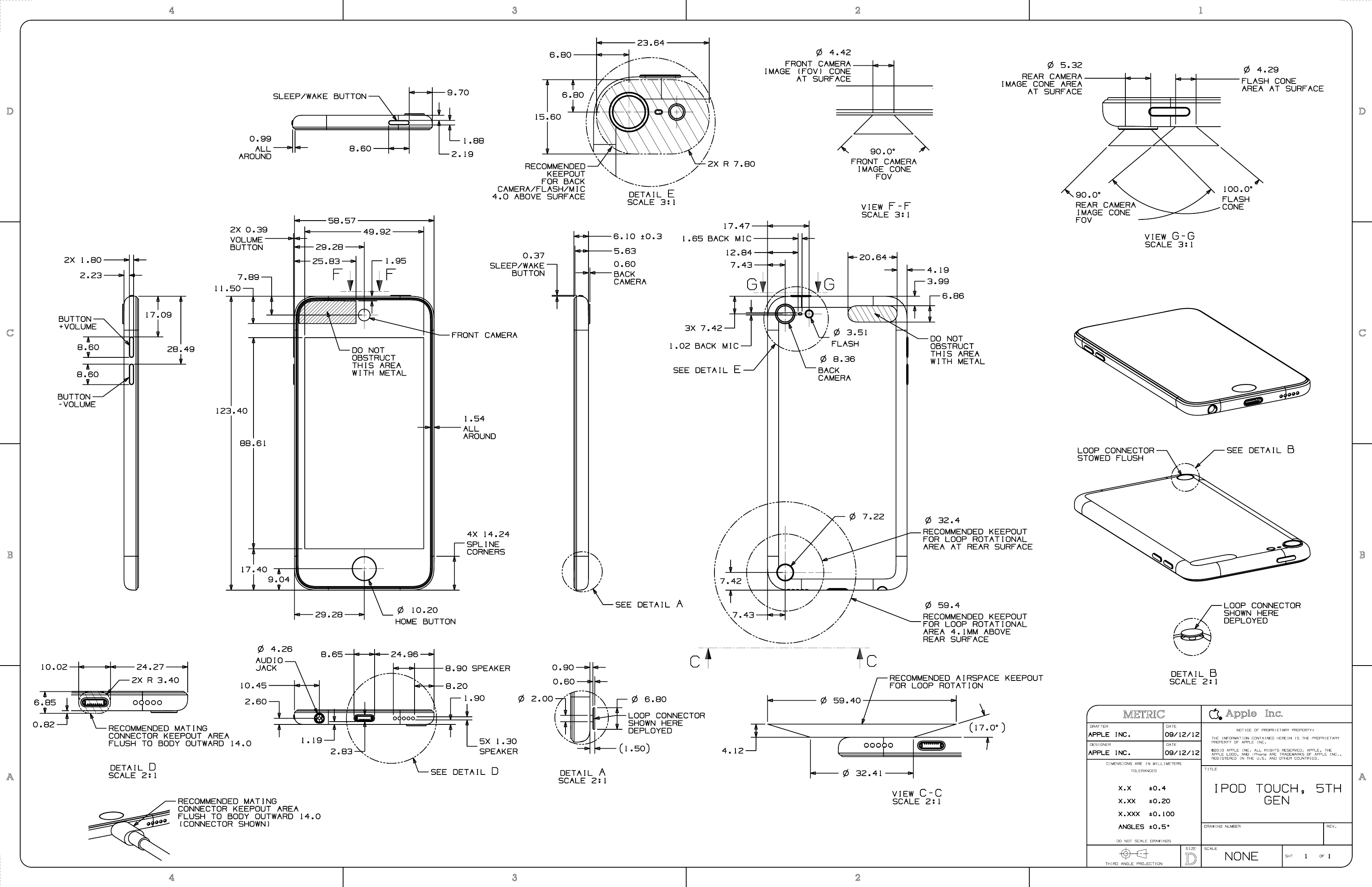 Apple Release Blueprints (PDF) For iPod Touch 5G, iPod Nano 7G Apple Release Blueprints (PDF) For iPod Touch 5G, iPod Nano 7G