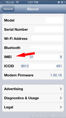 How To Find iPhone IMEI number
