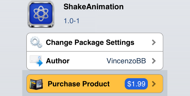 ShakeAnimation Cydia Tweak