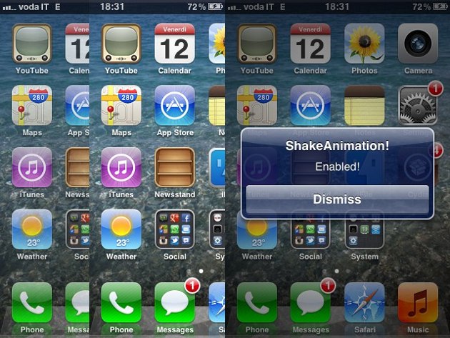 ShakeAnimation Cydia Tweak