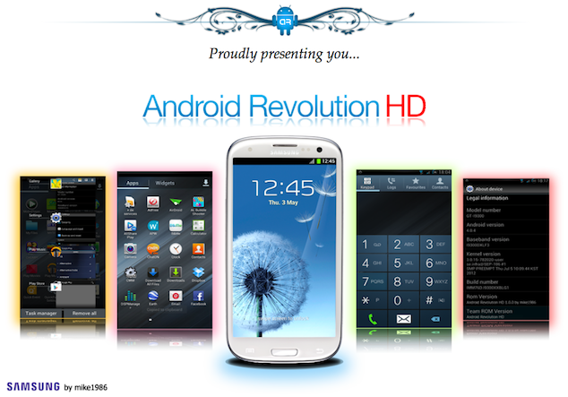 Install / Flash Android Revolution HD ROM On Galaxy S3 i9300 [How To]