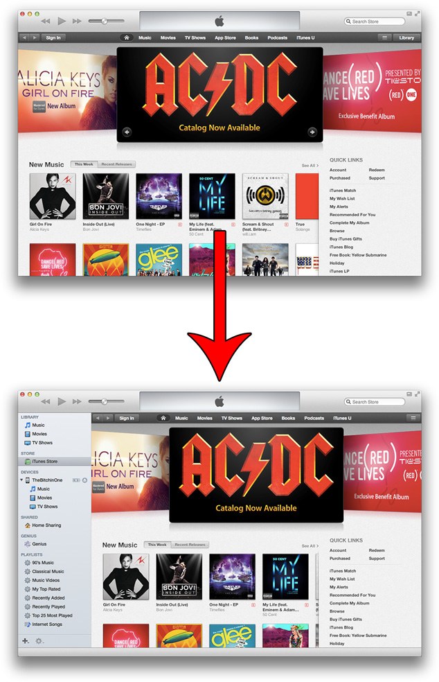 How To Make iTunes 11 Look More Like iTunes 10.7