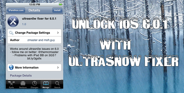 ultrasn0w fixer for iOS 6.0.1