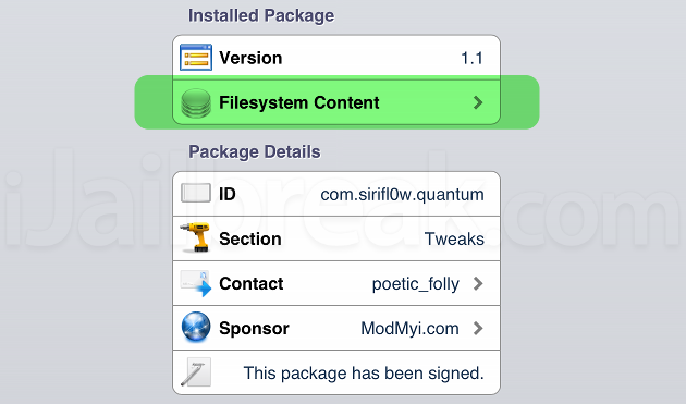 How To Check What A Cydia Package Is Modifying