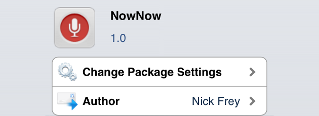 NowNow Cydia Tweak