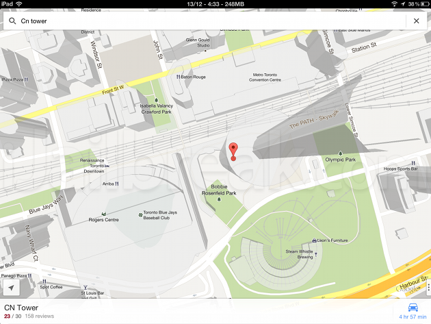 FullForce Tweak Google Maps On iPad