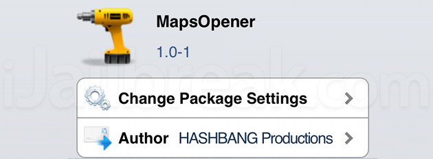 MapsOpener Cydia Tweak