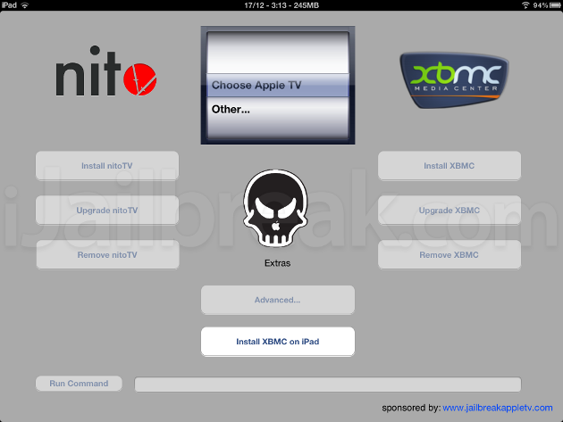 Nito Installer XBMC To Apple TV From iPhone, iPad, iPod Touch